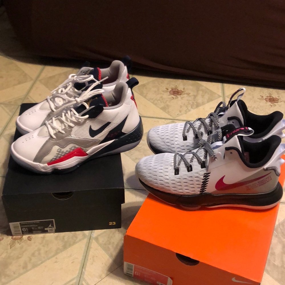 Pair of js and lebron